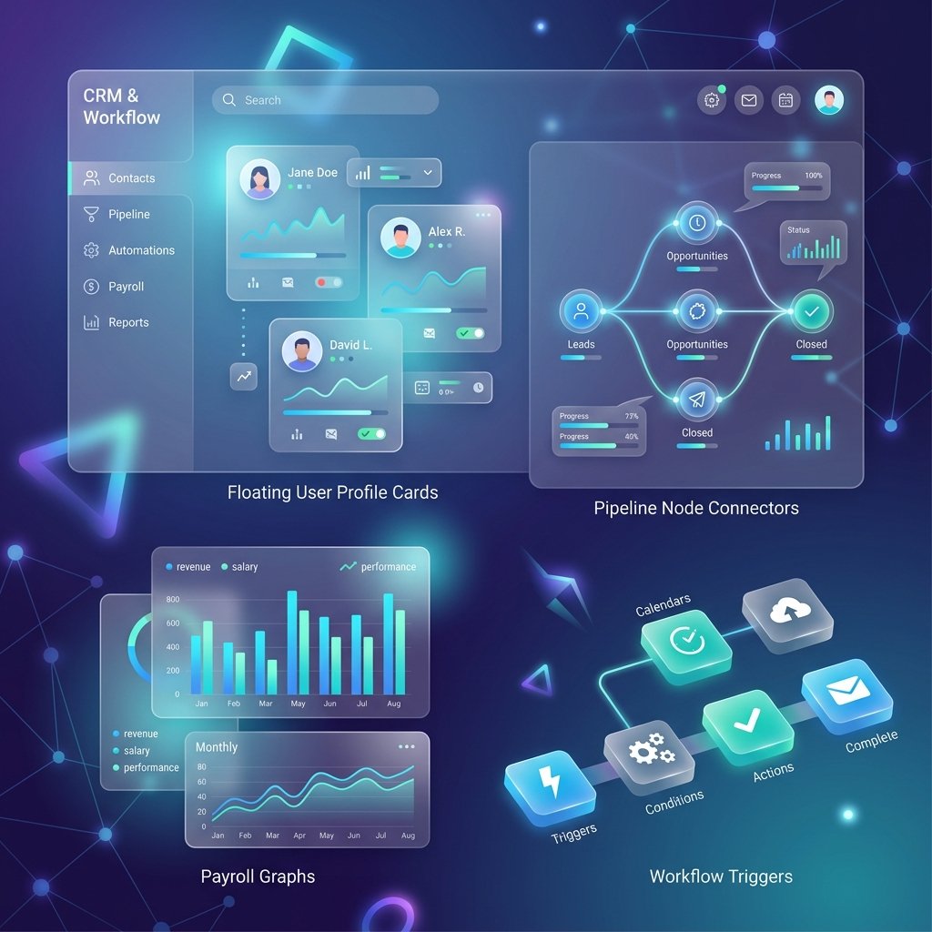 CRM enterprise software dashboard